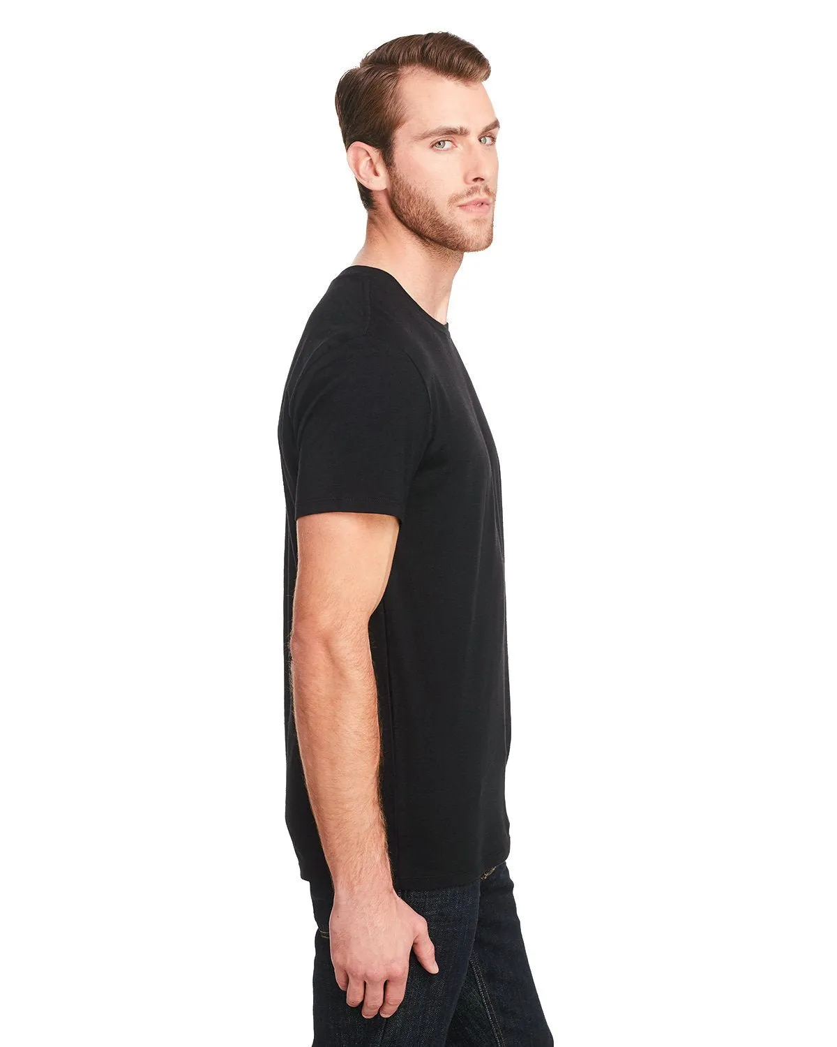 102A-Threadfast Apparel-SOLID BLK TRBLND