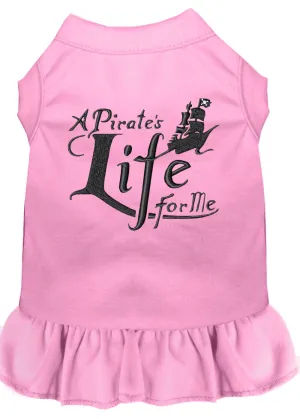 A Pirate's Life Embroidered Dog Dress Light Pink Sm (10)