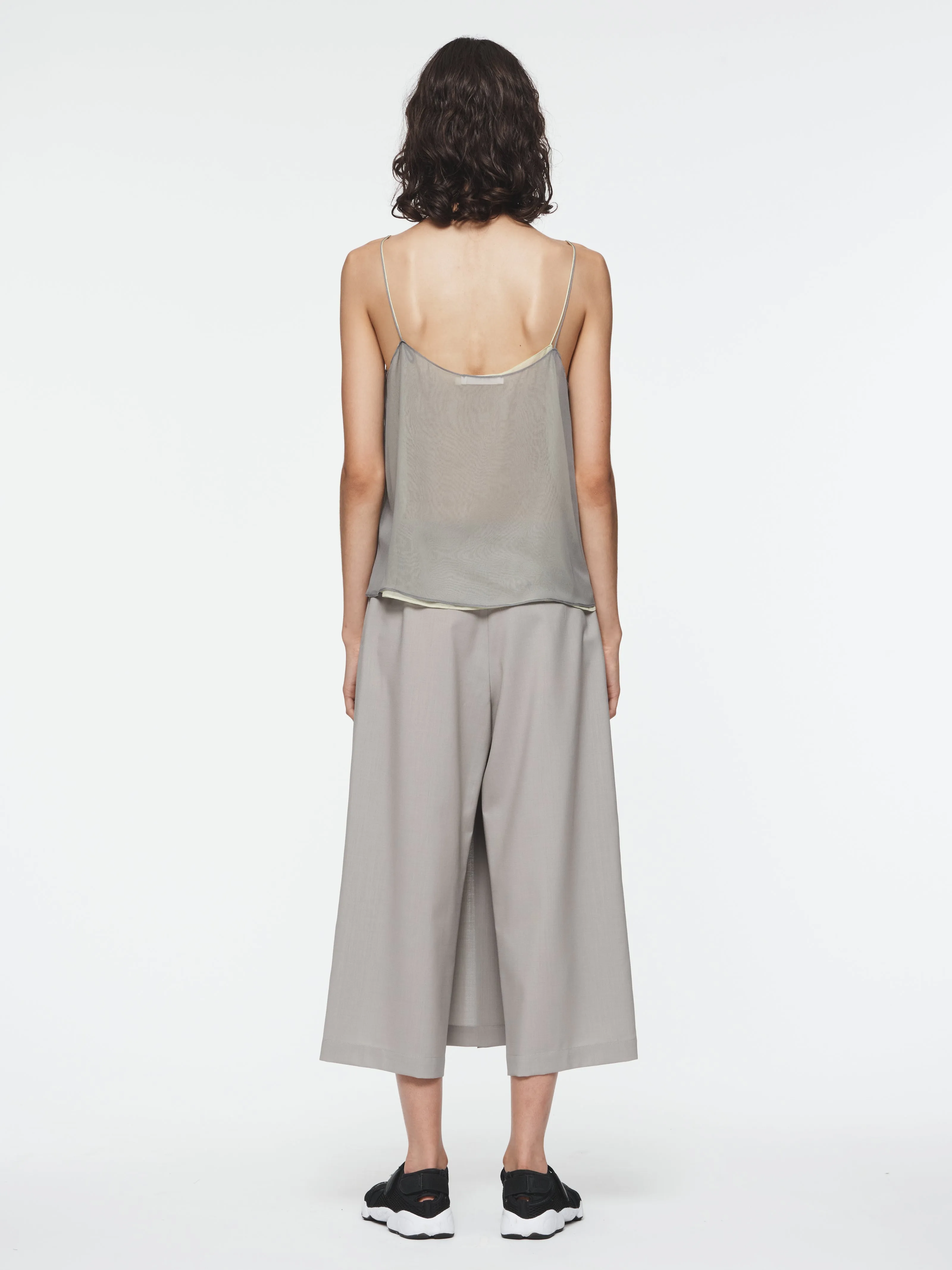 Box Pleat Skort in Fog