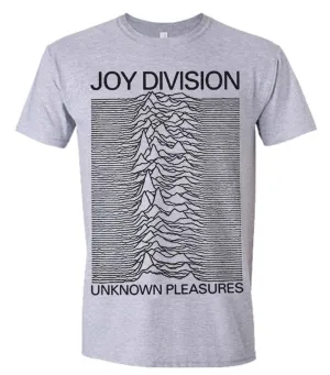 CLEARANCE - T-Shirt - Joy Division - Unknown Pleasures - Grey