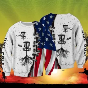 Disc Golf 3D Shirts Disc Golf Sweatshirt Christmas Shirts