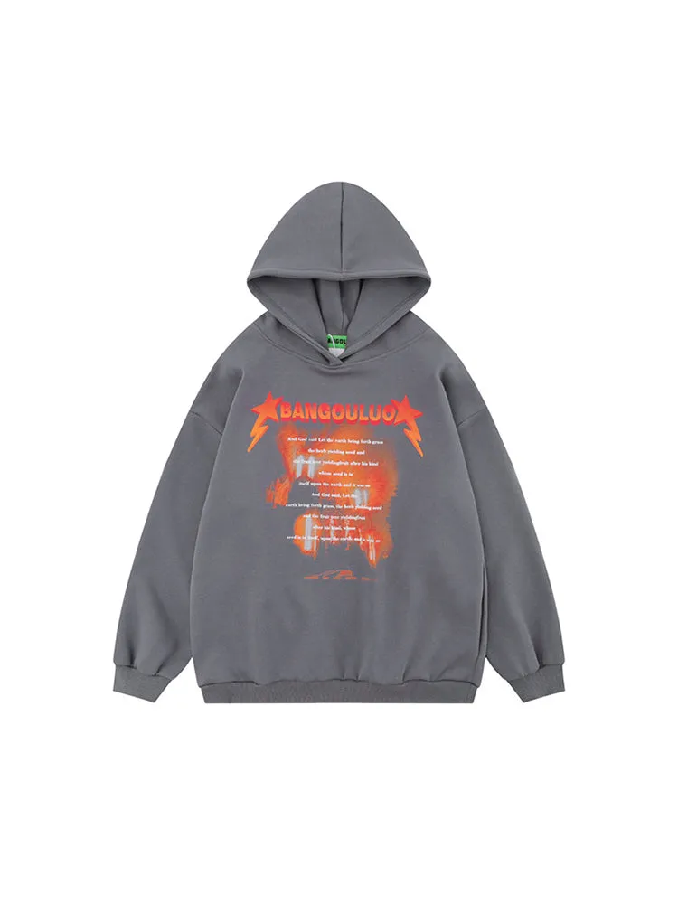 Flame Print Hoodies