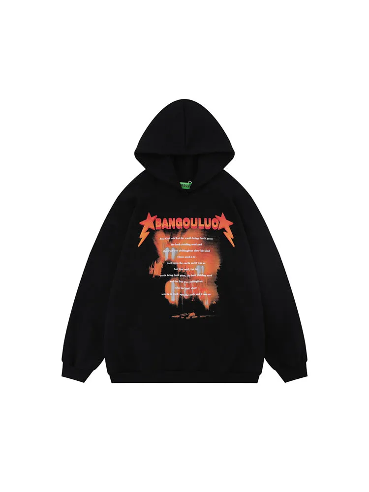 Flame Print Hoodies