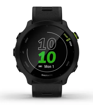 Garmin Forerunner 55 - Stylish Black GPS Running Watch with Fitness Tracking & Smart Features