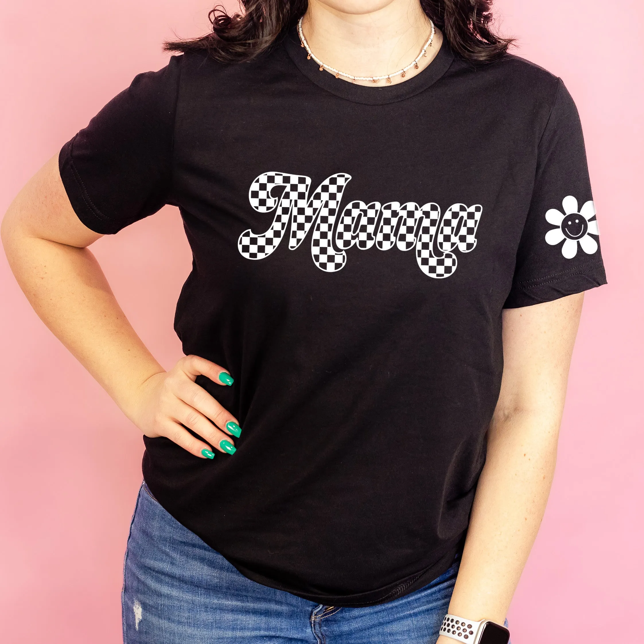 RETRO CHECKERS - MAMA - Unisex Tee