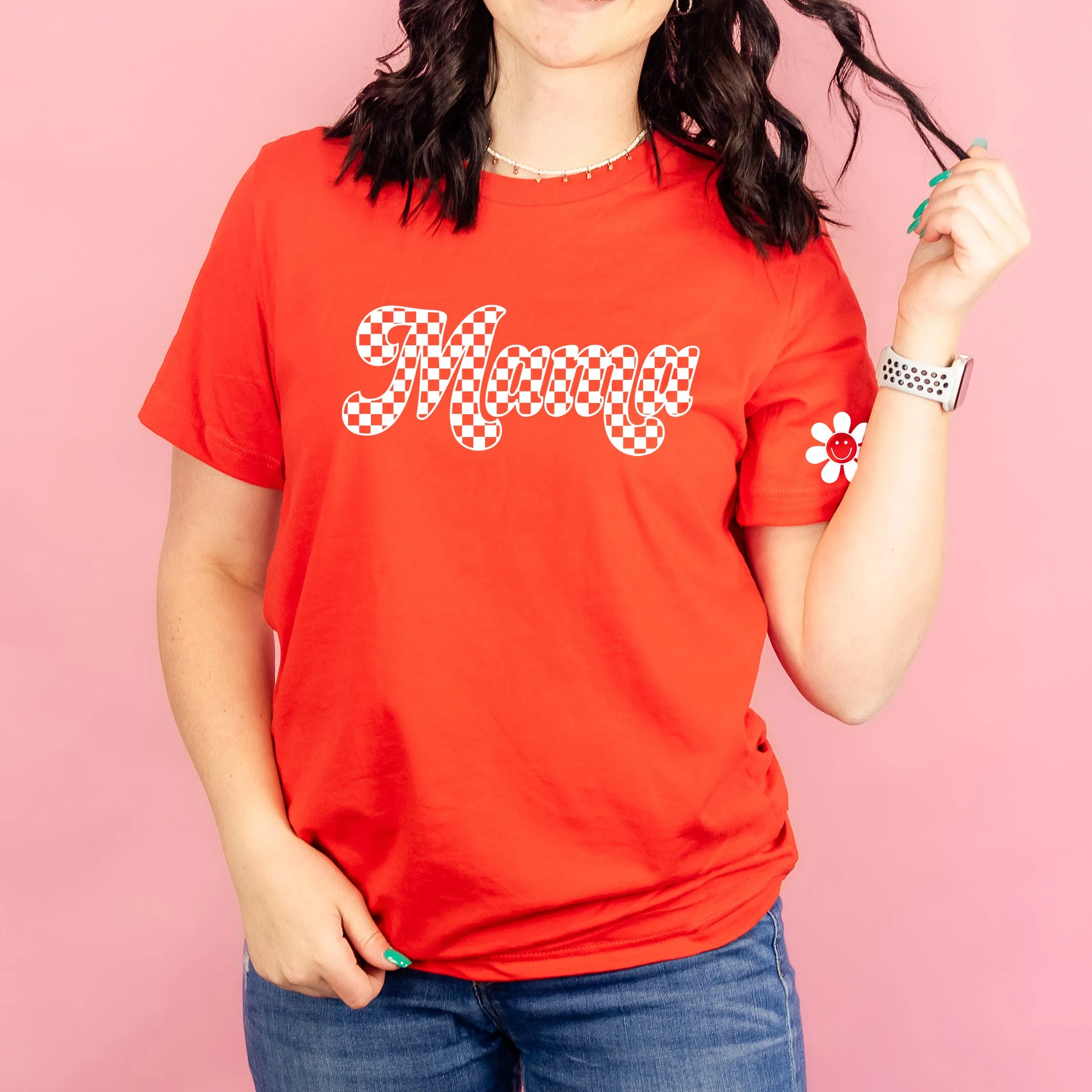 RETRO CHECKERS - MAMA - Unisex Tee