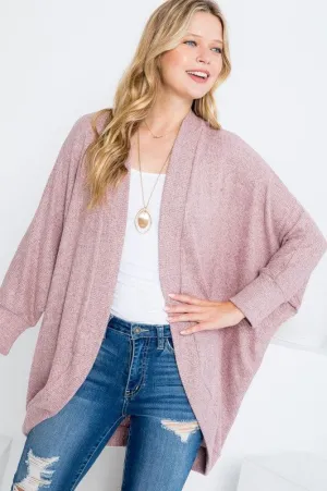 Ribbed Knit Cocoon Cardigans