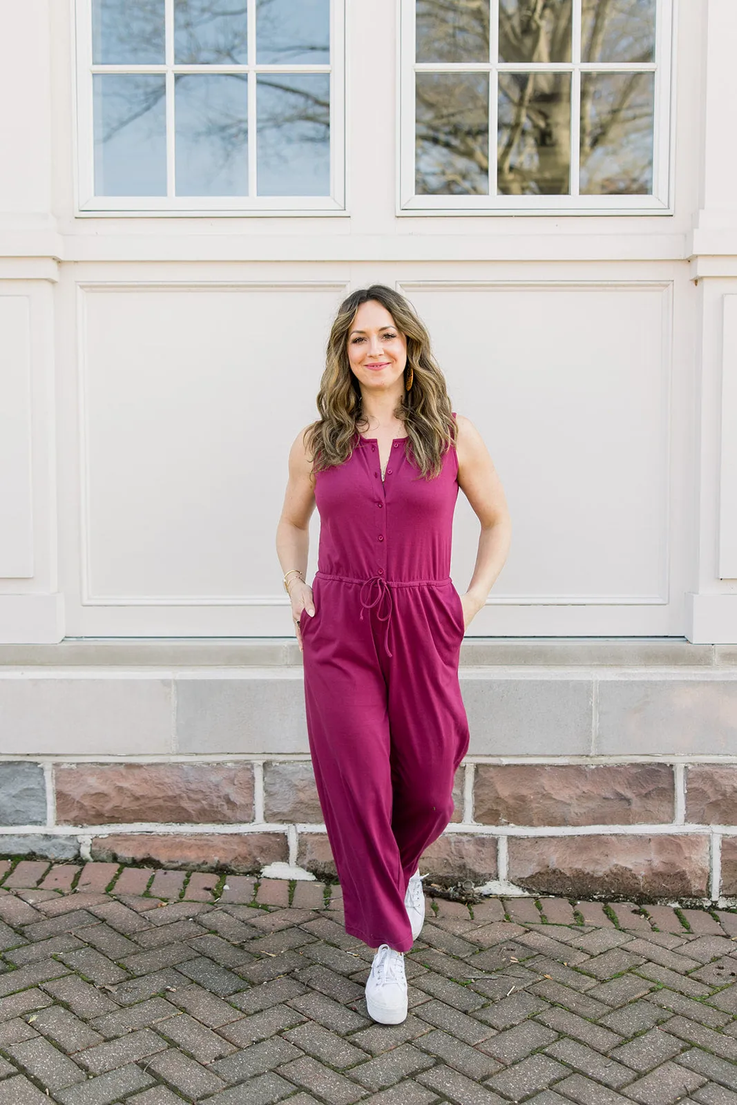 Sleeveless Knit Jumpsuit