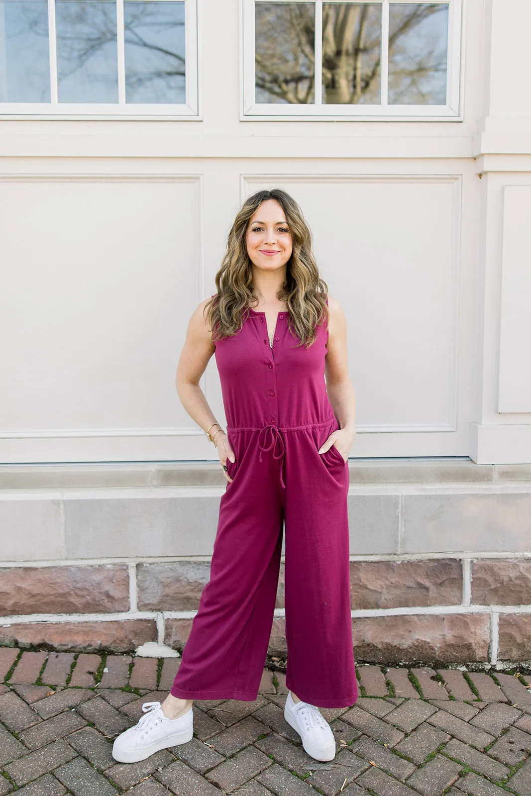 Sleeveless Knit Jumpsuit