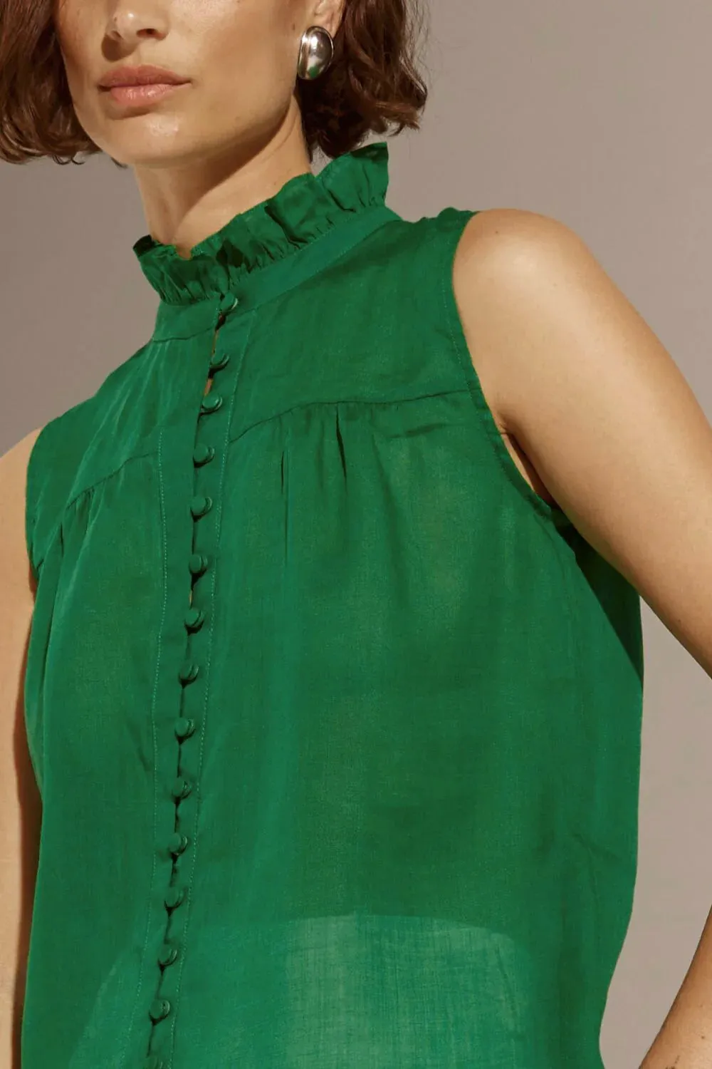 Tempo Top in Palm Green