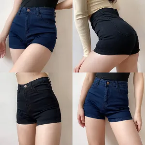 Wenkouban - Shape Denim Shorts