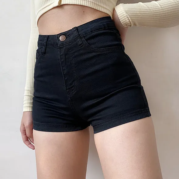 Wenkouban - Shape Denim Shorts