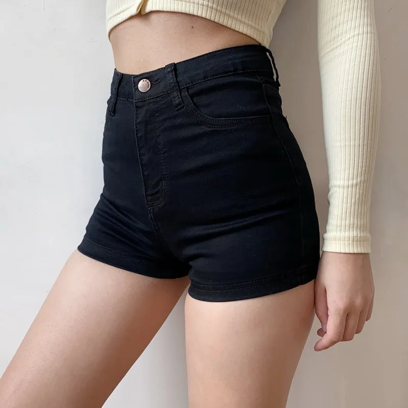 Wenkouban - Shape Denim Shorts